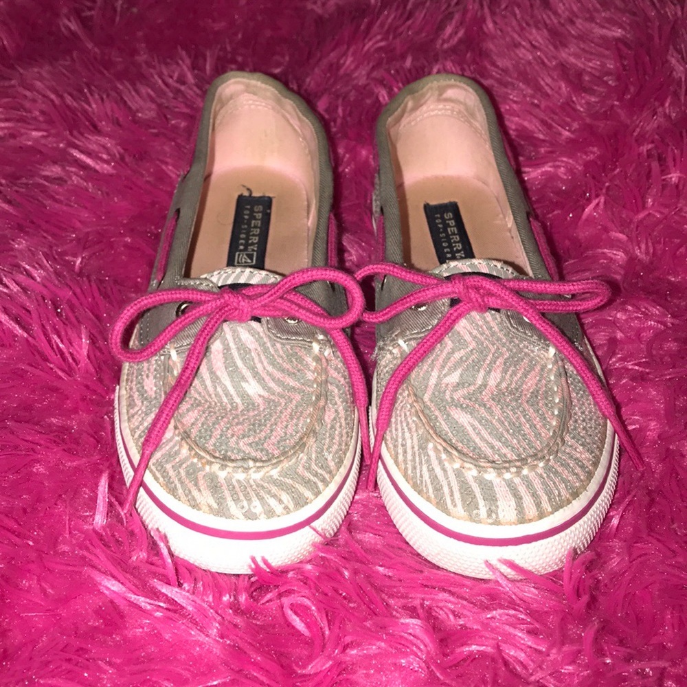 Biscayne 1 Eye Gray and Pink Sperry Top-Sider